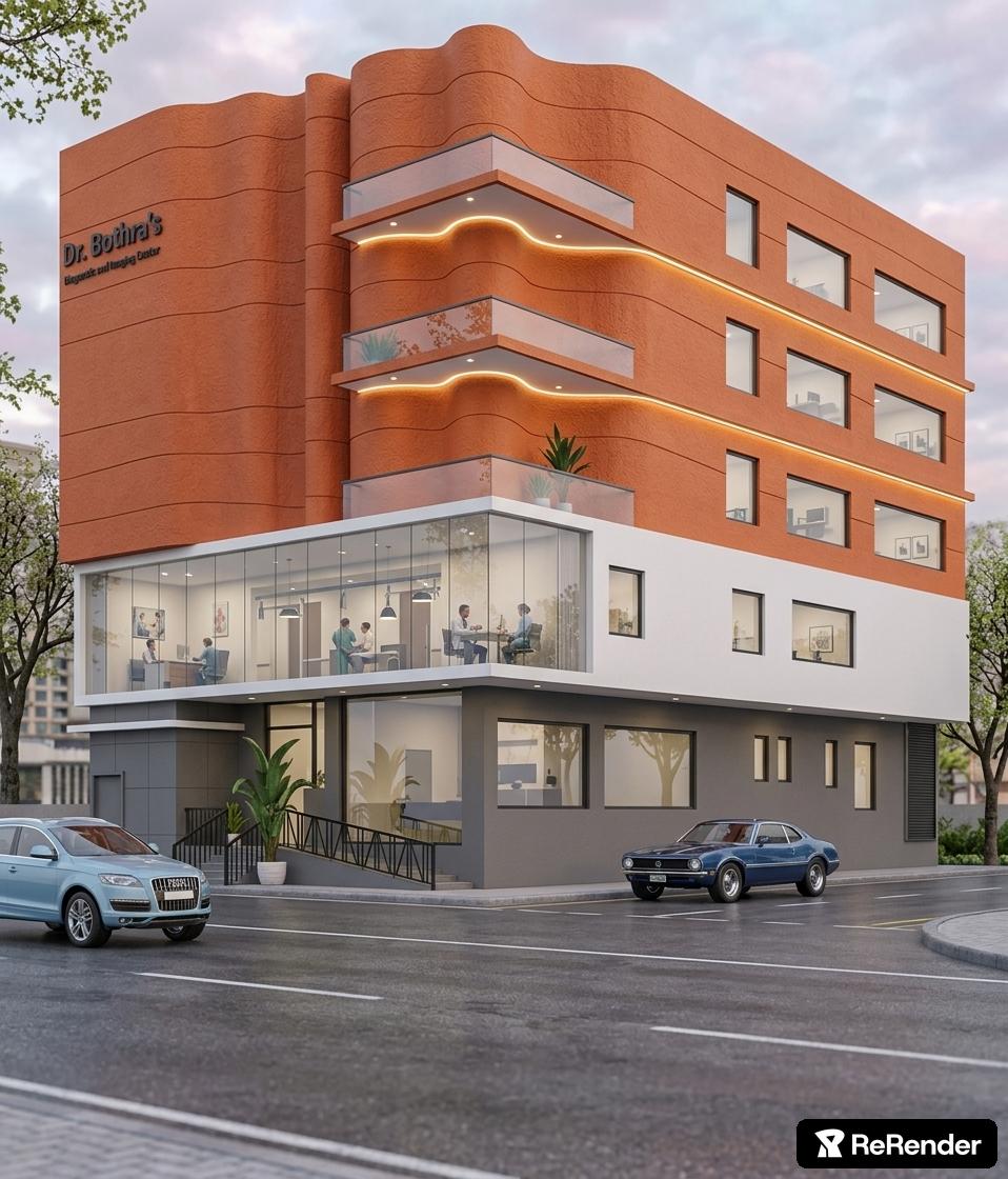 Dr. Bothra's Diagnostic & Imaging Centre Bikaner — curved facade