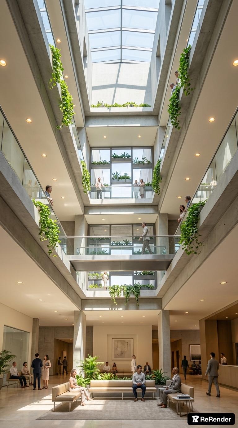 Atrium and circulation