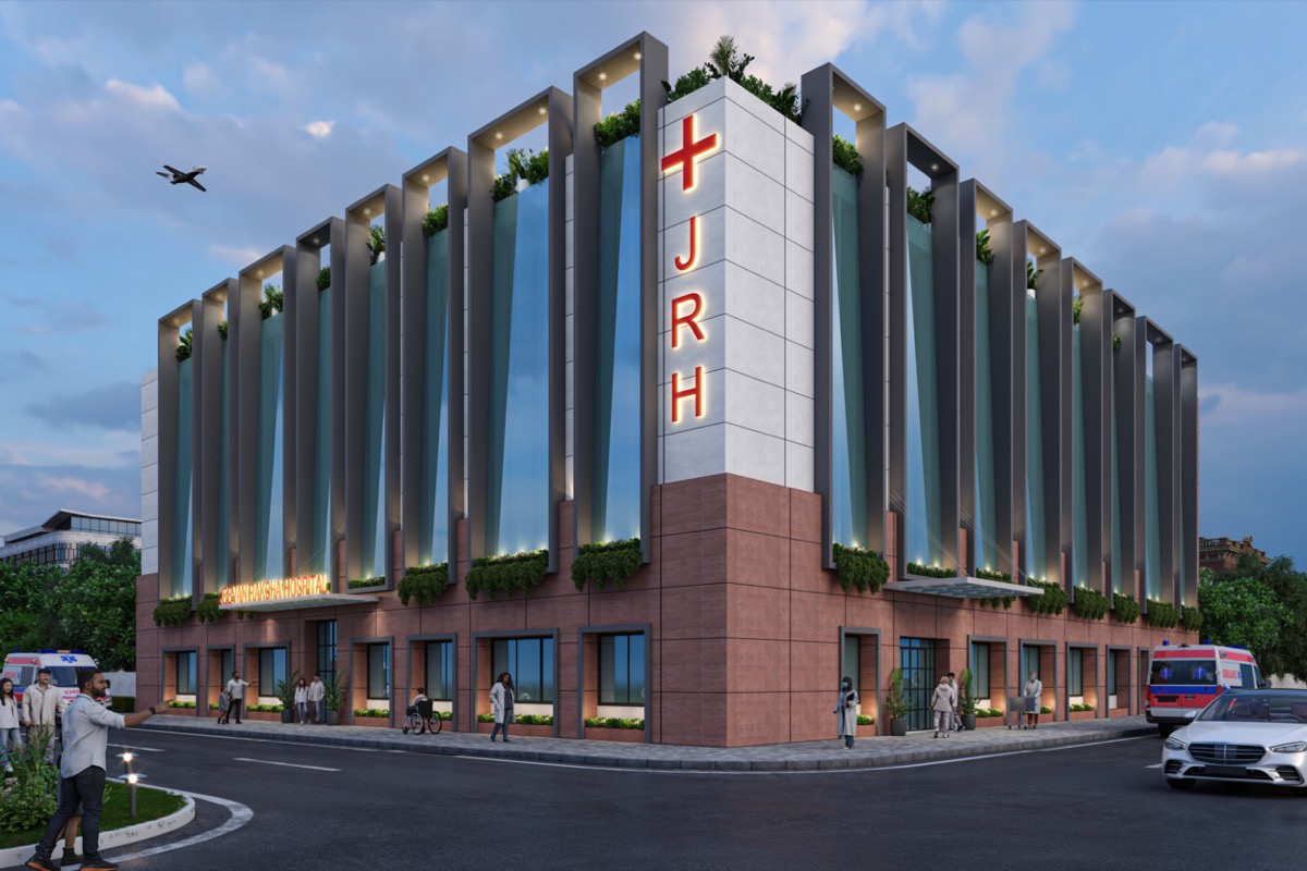 Jeevan Raksha Hospital Pilani — adaptive reuse hospital architecture by Studio Athenos